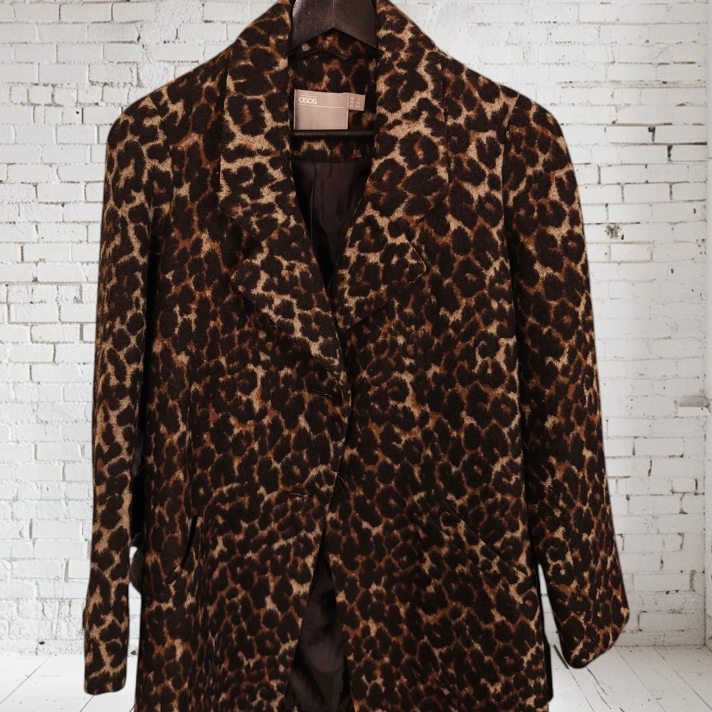 Chic Leopard Print Women's Coat